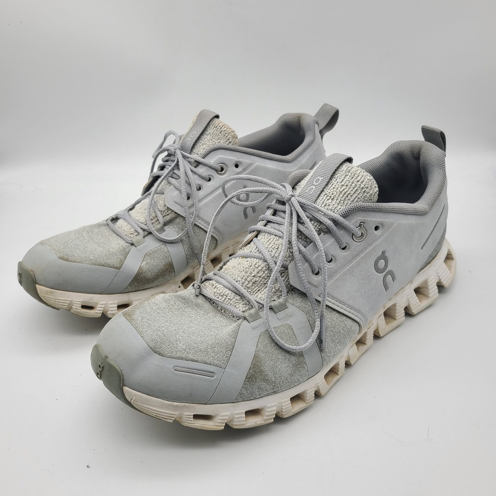On Cloud 5 Shoes Mens 10 Gray White Athletic Running Walking Sneakers Trainers - Picture 1 of 6